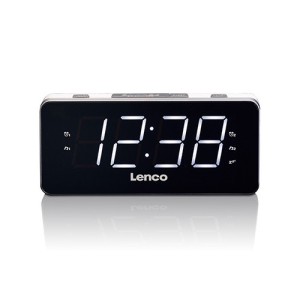 Lenco CR-18 Wekkerradio Wit