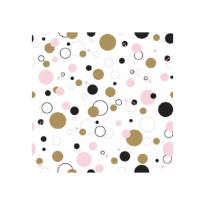 Duni servetten Splashin Dots 3-laags 33x33