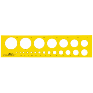 M&ouml;bius & Ruppert MR-85030670 Cirkelsjabloon Geel
