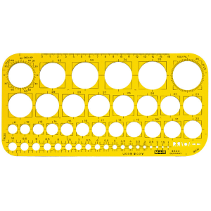 M&ouml;bius & Ruppert MR-85230670 Cirkelsjabloon Geel