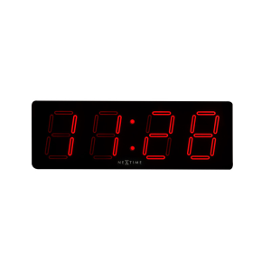 NeXtime NE-3059 Wandklok 51.5 X 18 X 4.5 Cm, Plastic, 'Big D'